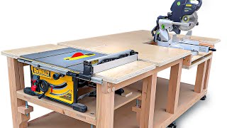 Table Saw  Miter Saw WORKBENCH Like No Other [upl. by Bev]