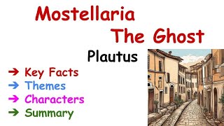 Mostellaria by Plaustus Summary The Ghost by Plaustus Summary The Haunted House by Plautus Summary [upl. by Eedyak]