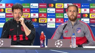 Diego Simeone amp Jan Oblak PreMatch Press Conference  Atletico Madrid v Liverpool Champions League [upl. by Olmstead]