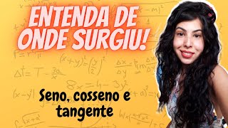 Seno cosseno e tangente Explicação da origem da trigonometria [upl. by Levison980]