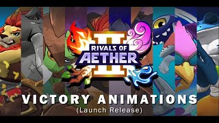 Rivals Of Aether II Victory animations Launch Release [upl. by Arerrac]