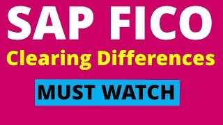 SAP FICO Clearing Difference Manual F03 [upl. by Erminia]