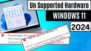 How to Install Windows 11 on Unsupported CPU amp TPM 12 [upl. by Ytisahcal]