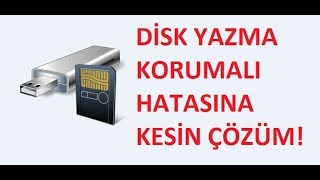 SD Kart ve Usb Disk Yazma Korumalı Hatası Nasıl Kaldırılır Kesin Çözüm [upl. by Etti]