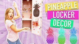 Back To School DIY PINEAPPLE Locker Decor  How To DIY Organization Ideas Kids Crafts [upl. by Retha]