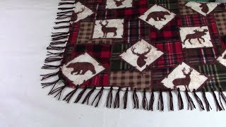 Easy Fleece Blanket  The Sewing Room Channel [upl. by Aihsema]