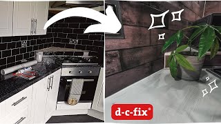 How to DC Fix a Kitchen  Sticky Back Plastic Kitchen Transformation 2020  DIY Budget Extreme [upl. by Ecyak]