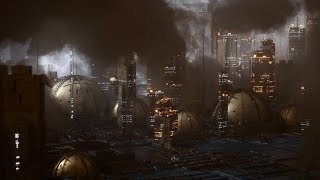 Cinema 4D Tutorial  Create a Futuristic City Using Octane Scatter and Volumetrics [upl. by Ducan]