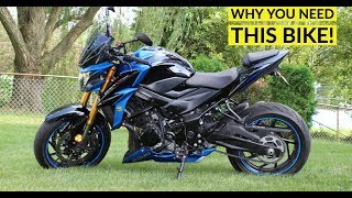 The Ultimate BIKE 2018 GSXS750 REVIEW  FIRST RIDE [upl. by Jews161]