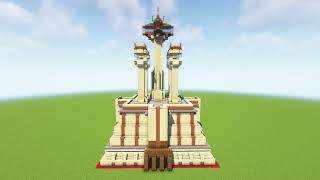 Minecraft Jedi Temple building tutorial [upl. by Jodee]