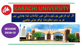 University of Karachi Admission Details 202021MorningEvening Program Bachelors Fee Structure [upl. by Janot915]