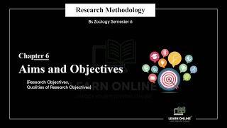 Aims amp Objectives Research Objectives amp Its Qualities Research Methodology  Chapter 6 [upl. by Lord935]