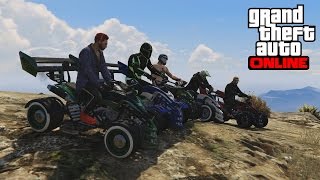 RASSEMBLEMENT EN QUAD GTA 5 ONLINE [upl. by Surovy479]