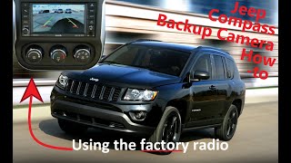 Aftermarket Jeep Camera Install Using Factory Radio [upl. by Nahgeem]