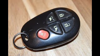 Toyota Sienna key fob battery replacement  EASY DIY [upl. by Odrareve]