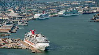 Galveston Live  372020  Carnival Vista amp Carnival Dream [upl. by Hsiri]