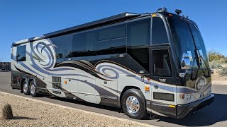 Prevost H3 45 Featherlite Coach and Stacker Trailer tour and test drive For Sale in Arizona [upl. by Klara]