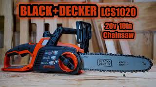 Review lcs1020 Black and Decker Chainsaw 20v [upl. by Llevert]