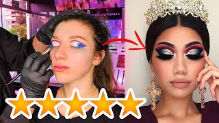 I WENT TO THE BEST REVIEWED MAKEUP ARTIST TO TURN ME INTO AN INSTA BADDIE [upl. by Allesor]