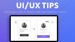 5 Principios UIUX básicos para tu diseño web 💡 [upl. by Gherardo404]