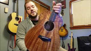 Taylor GS Mini Koa Acoustic Guitar Demo [upl. by Mortimer670]