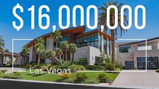 16M Las Vegas Mega Mansion  5212 Spanish Heights  Las Vegas Luxury Home [upl. by Ahsilahk183]