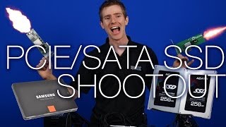 PCIe SSD VS SATA SSD VS RAID 0 Storage Comparison [upl. by Ahsimit]