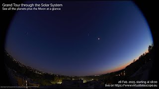 Grand Tour through the Solar System see all the planets plus the Moon at a glance – 28 Feb 2025 [upl. by Melda]