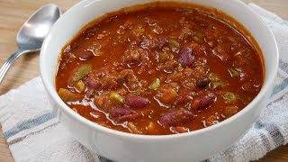 The Best Homemade Chili Recipe🔥  Easy Delicious Comfort Food [upl. by Lundberg]