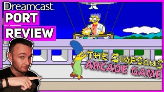 SEGA DREAMCAST HOMEBREWPORT REVIEW  SIMPSONS ARCADE [upl. by Nnylsoj813]