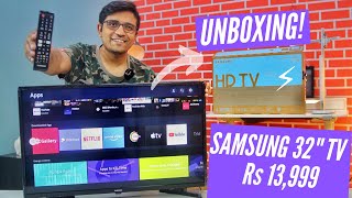 Samsung 32 inch HD Ready LED Smart TV Unboxing⚡⚡⚡ Wondertainment Series UA32T4340AKXXL [upl. by Lehcin582]