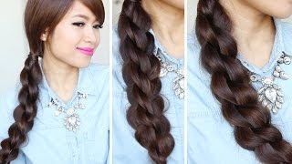 3D Split Twist Braid Tutorial  Easy Braided Hairstyles [upl. by Kilk548]