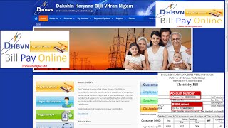 How to Get or know DHBVN Electricity Bill Details Online [upl. by Ayotyal]