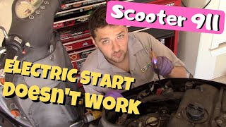 Scooter 911 Electric Start Doesnt Work troubleshooting your starter starter relay and circuit [upl. by Iat]