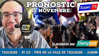 🔴 Pronostic Quinté  Super Top5 Lundi 11 Novembre 2024 Toulouse 🔴 Prix de la Ville de Toulouse [upl. by Idnarb]