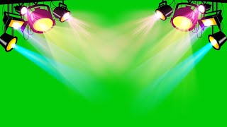 Stage lights effects green screen [upl. by Orhtej540]