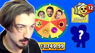 Youtuber ÇARKI ile CEZALI EFSANEVİ KUTU AÇILIMI Brawl Stars [upl. by Amisoc]