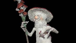 quotHappy Dancequot Myconid Mushroom Character  Polymer Clay Sculpture [upl. by Eizle]