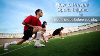 How to Prevent Injuries in Sports [upl. by Iclek]