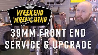 How to Service 39mm Front Forks  Spring Upgrade [upl. by Airym]