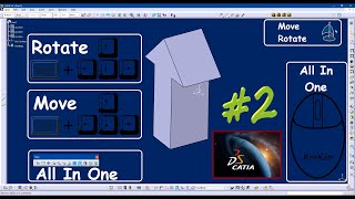 2 Catia V5  How to Rotate Move and Zoom inout a part  Beginners Tutorial [upl. by Wilson317]