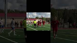 Danny boy Altman strikes the free kick with precision vs Wall Manalapan moves to 1011overall [upl. by Zulaledairam]