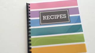 How to quickly make a DIY recipe book plus free printable recipe pages and book cover [upl. by Drucilla]