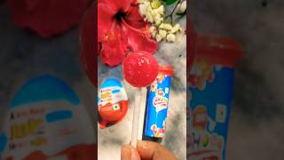 Kinder Joy and choco with loly 🍭🍡youtubeshorts shortvideo [upl. by Airdnaed]