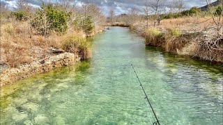 CREEK Fishing Clear TEXAS Water for BIG BASS [upl. by Esiuqcaj]