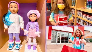 AMERICAN GIRL Store Shopping GIRL OF THE YEAR Corinne Tan Doll  2022 Collection HAUL [upl. by Anivlis822]