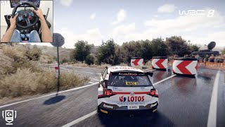 Volkswagen Polo R5  WRC 8 FIA World Rally Championship  Logitech g29 gameplay [upl. by Eskill350]