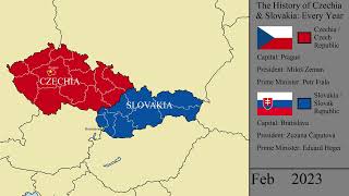 The History of Czechia and Slovakia Every Month [upl. by Tram825]