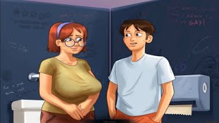 Summertime Saga Judith Bathroom Fun  Best Moment Ever  fenzdy plays [upl. by Inahteb250]