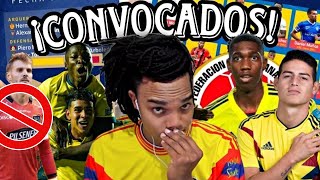 LOS CONVOCADOS DE ECUADOR 🇪🇨 COLOMBIA 🇨🇴 [upl. by Viridi]